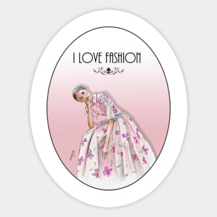 Beauty in a dress Sticker